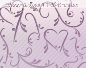 Decorative Brushes 9 Photoshop brush