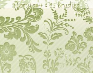 Floral Brushes 4 Photoshop brush