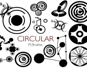 20 Circular PS Brushes abr. Vol.1 Photoshop brush