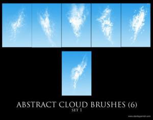 Free Abstract Cloud Brushes set 1 Photoshop brush