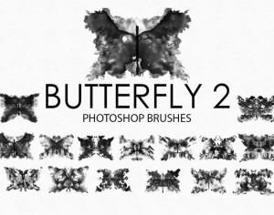 Free Watercolor Butterfly Photoshop Brushes 2 Photoshop brush