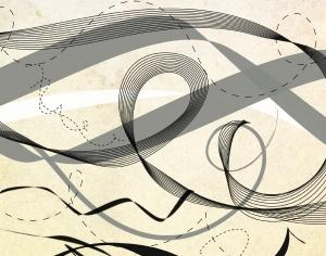 Lines and ribbons Photoshop brush