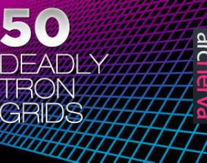 50 Deadly Tron Grids - Arcnerva Photoshop brush