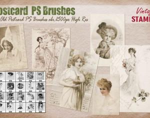 Old Postcard PS Brushes abr. Photoshop brush