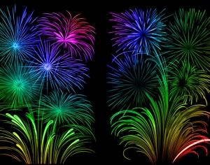 Floral Fireworks Photoshop brush