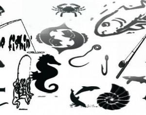 fishing brush set Photoshop brush