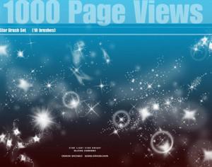 1000 Stars Photoshop brush