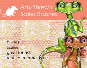 Arty Shrew's Scales Brushes  Photoshop brush