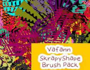 Vafann Handmade Skrapy Shape Brush Pack Photoshop brush