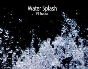 20 Water Splash Brushes.abr Vol.1 Photoshop brush