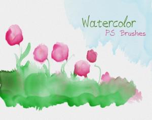20 Watercolor Mask PS Brushes abr.Vol.9 Photoshop brush