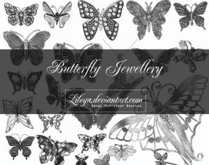 Butterfly Jewelry Photoshop brush