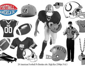 20 Football Ps Brushes abr. vol 3 Photoshop brush