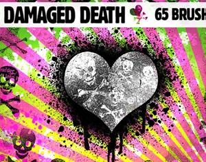 Damaged Death Skulls Photoshop brush