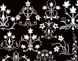 Flowers Decorating Brushes and Shapes Photoshop brush