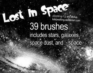 Lost In Space Brushes Photoshop brush