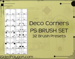 Deco Corners Photoshop brush