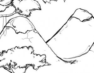 Scenery Scrawl  Photoshop brush