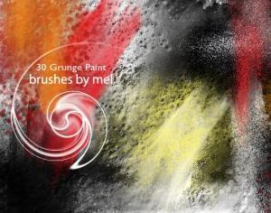 Grunge Paint brushes Photoshop brush