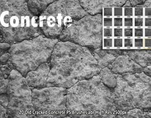 Cracked Concrete PS Brushes abr Photoshop brush