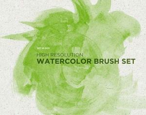 High Resolution Watercolor Brush Set Photoshop brush