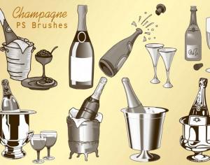 20 Champagne PS Brushes abr.vol.2 Photoshop brush