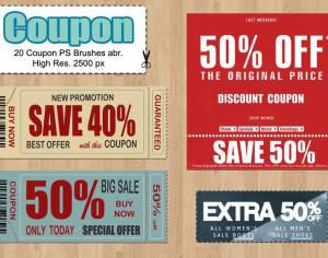 20 Coupon PS Brushes abr.vol.2 Photoshop brush