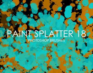 Free Paint Splatter Photoshop Brushes 18 Photoshop brush