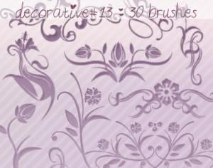 Decorative Brushes 13 Photoshop brush