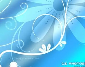Swirls and Flowers Photoshop brush