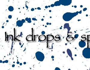 Ink drops Photoshop brush