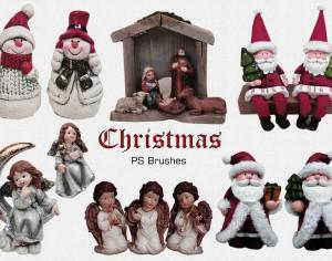 20 Christmas PS Brushes abr. Vol.6 Photoshop brush
