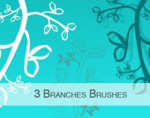 3 Branches Brushes Photoshop brush