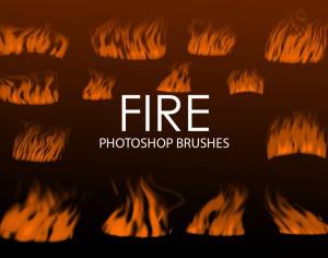 Free Digital Fire Photoshop Brushes Photoshop brush