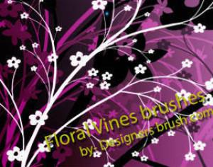 Floral vines Photoshop brushes Photoshop brush