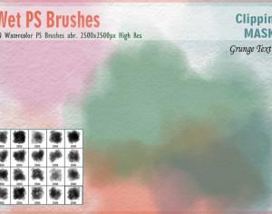 Watercolor Mask PS Brushes Photoshop brush