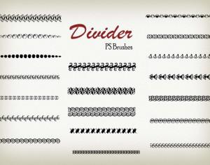 20 Divider Ps Brushes abr. vol.8 Photoshop brush