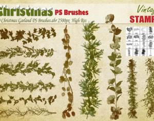 Christmas Garland PS Brushes Photoshop brush