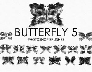 Free Watercolor Butterfly Photoshop Brushes 5 Photoshop brush