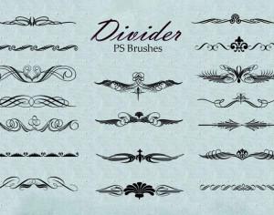 20 Divider Ps Brushes abr. vol.5 Photoshop brush