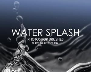 Free Water Splash Photoshop Brushes Photoshop brush