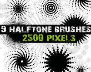 Halftone Dots Brushes for Photoshop  Photoshop brush