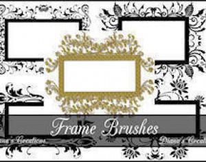  Decorative Frame Brushes  Photoshop brush