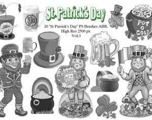 20 "St Patricks Day" PS Brushes abr.Vol.3 Photoshop brush