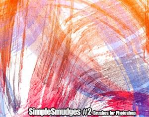 Simple Smudges No.2 Photoshop brush