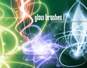 Glow Brushes I Photoshop brush