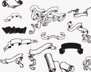 Scrolls Photoshop brush