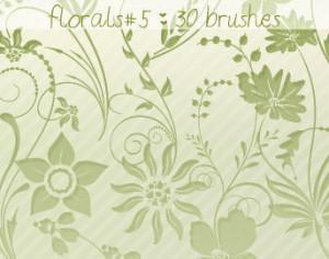 Floral Brushes 5 Photoshop brush