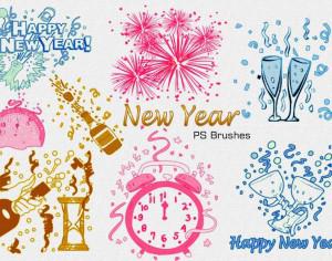 20 New Year PS Brushes abr. Vol.3 Photoshop brush