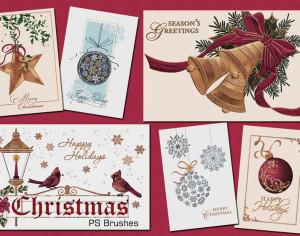 20 Christmas PS Brushes abr. Vol.7 Photoshop brush